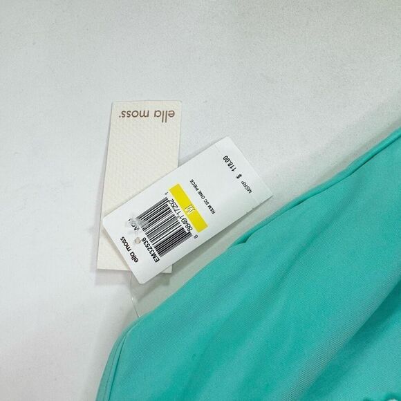 Ella Moss One Piece Swimsuit Womens Medium New Sea Green Halter Lace Beach - Picture 4 of 9